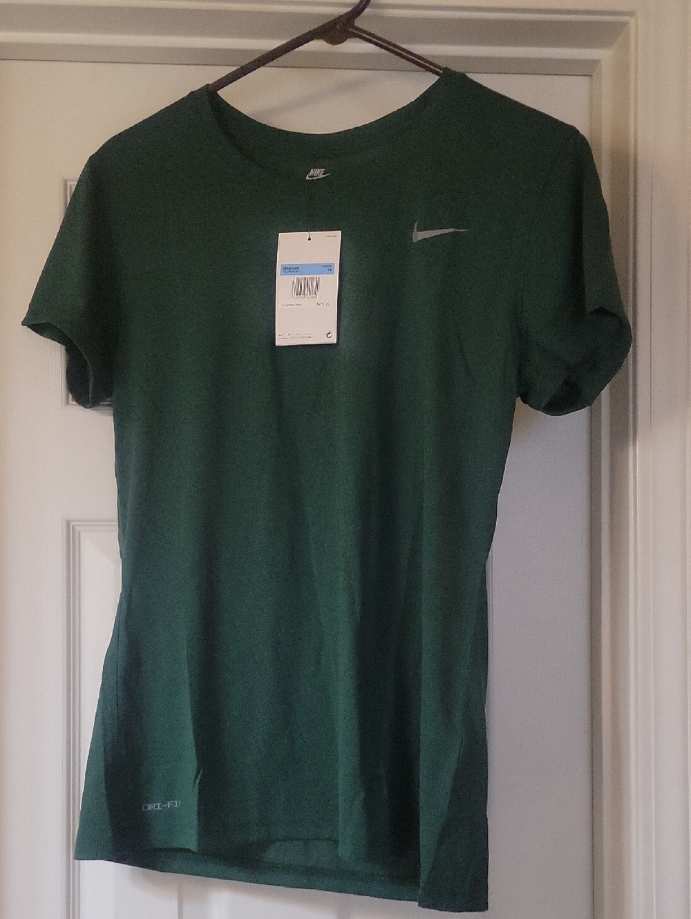Womens Nike Forest Green Dri-FIT Performance Tee